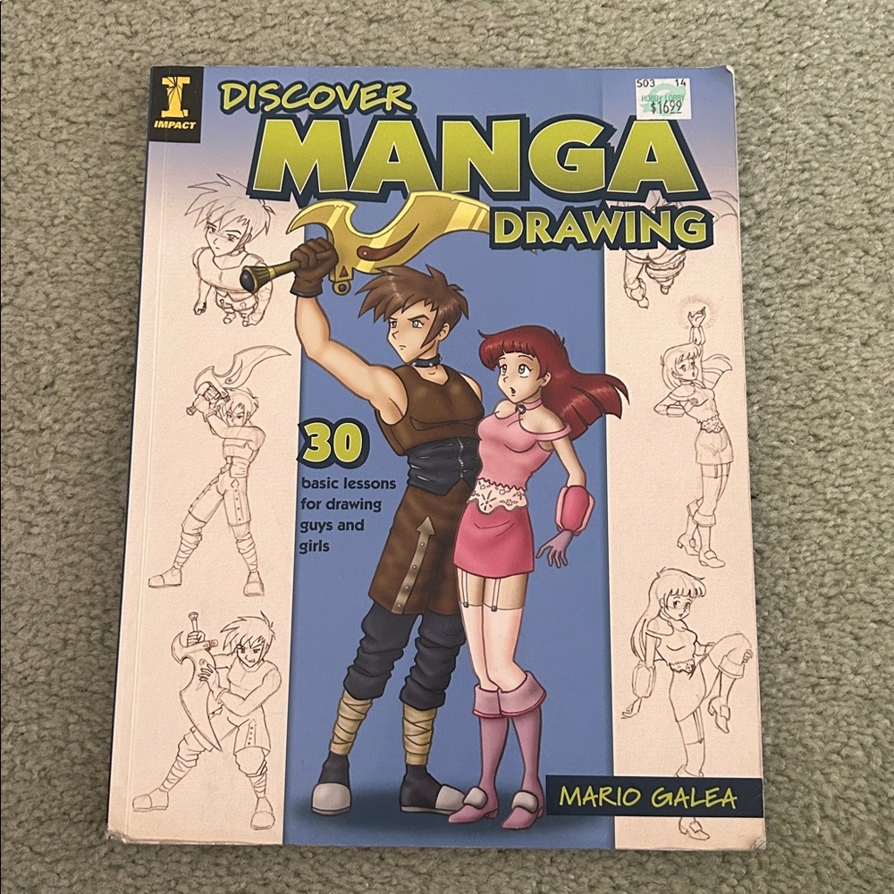 Manga Discover Drawing Book - Yellow and Pink
